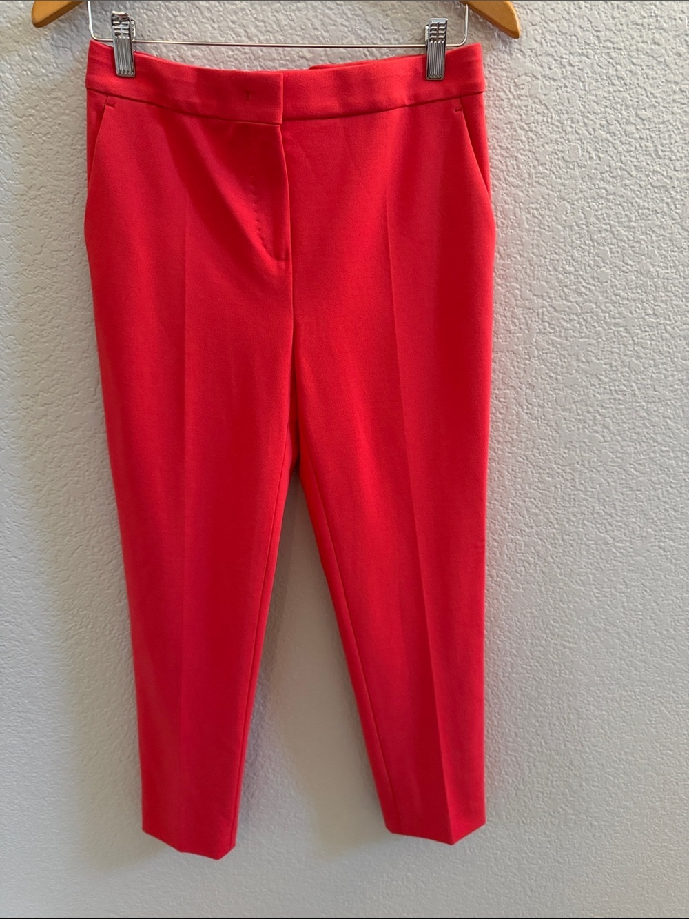 Max Mara Weekend Hot Pink Cigarette Trousers Slim Fit Dress Pants Size 8